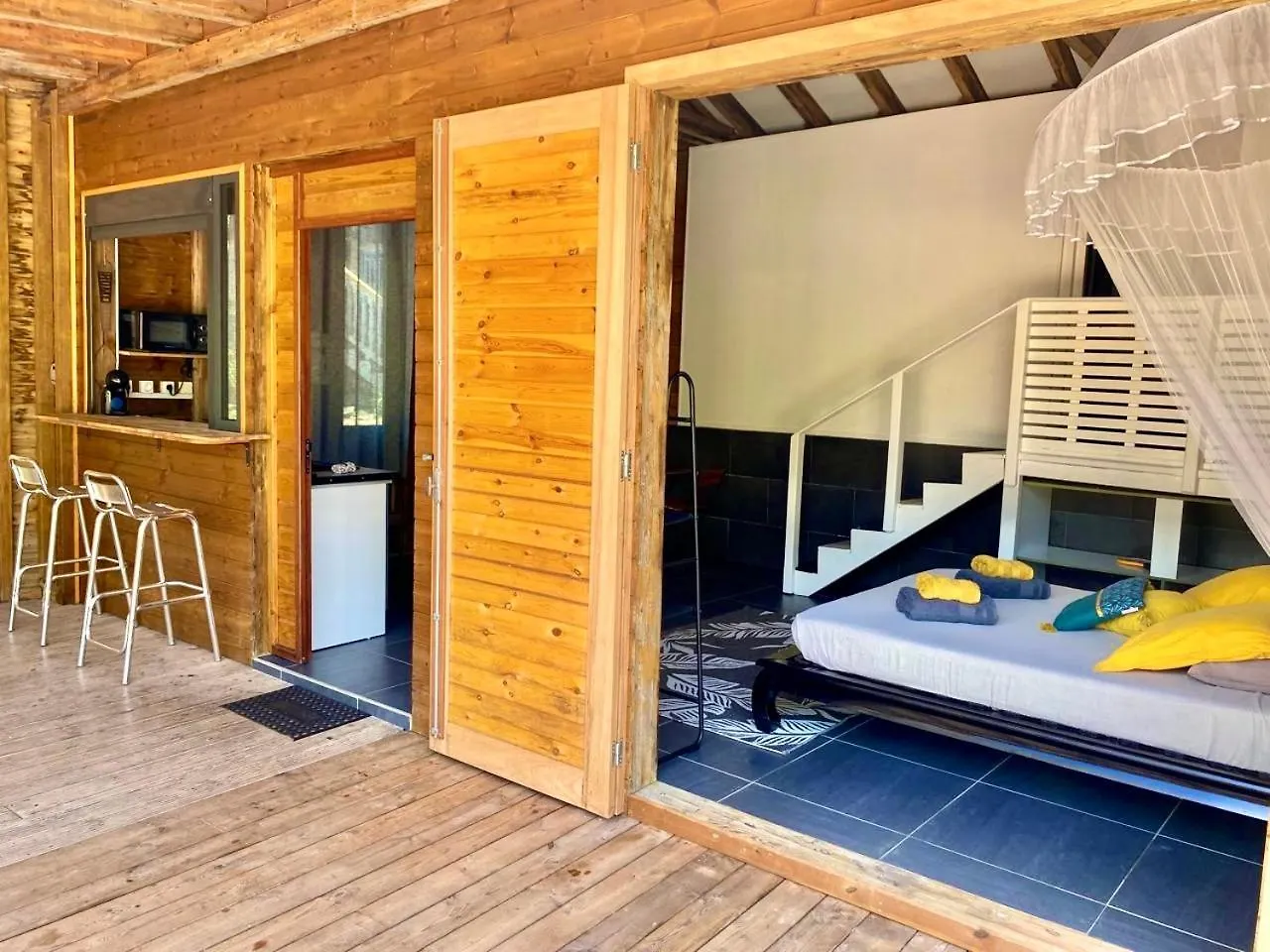 Charmant Bungalow Tout Confort Climatise - Terrasse Et Acces Plage ! Deshaies Vakantiehuis